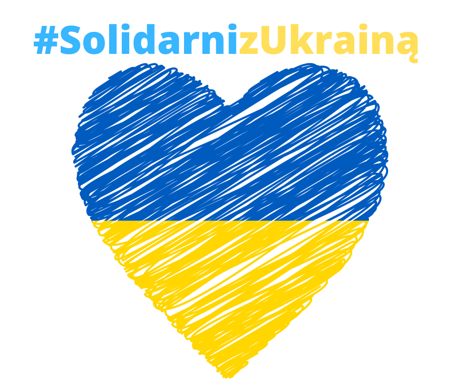 Pokolorowane serce dla Ukrainy